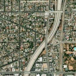 Athens California High Resolution Satellite Map