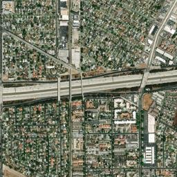 Hollydale California High Resolution Satellite Map