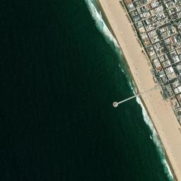 Manhattan Beach map(satellite map)