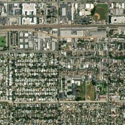 Fullerton, California High Resolution Satellite Map