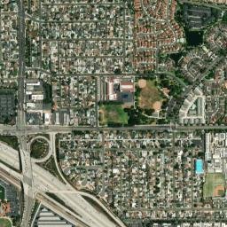Brookhurst California High Resolution Satellite Map