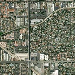 Hansen California High Resolution Satellite Map