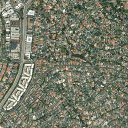 Hollywood Riviera California High Resolution Satellite Map