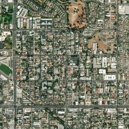 Cambodia Town California High Resolution Satellite Map