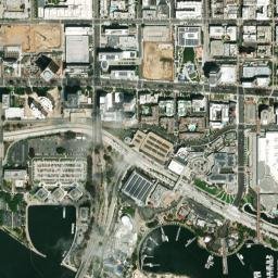 Long Beach, California High Resolution Satellite Map