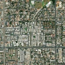 The Gables California High Resolution Satellite Map