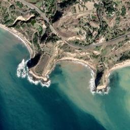 Portuguese Bend California High Resolution Satellite Map