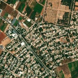 Aanjar map(satellite map)