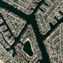 Sunset Beach California High Resolution Satellite Map