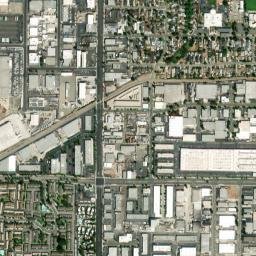 South Santa Ana California High Resolution Satellite Map