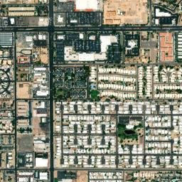 Palm Lakes Village Arizona High Resolution Satellite Map