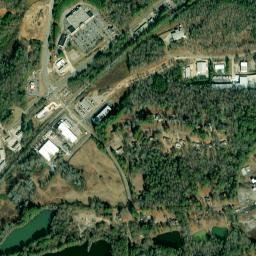 Southern Acres Alabama High Resolution Satellite Map