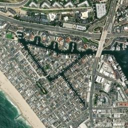 Newport Beach map(satellite map)