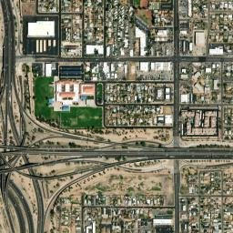 Palms Trailer Park Arizona High Resolution Satellite Map
