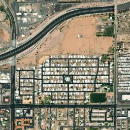 Satellite view of Royal Palms Golf Course