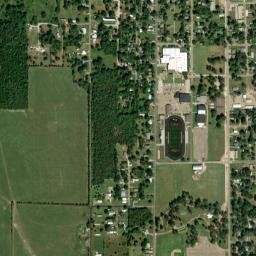 200-212 South West Street New Boston TX High Resolution Satellite Map