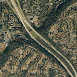 Chimney Hills Alabama High Resolution Satellite Map