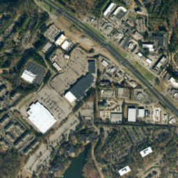Cahaba Commons Alabama High Resolution Satellite Map