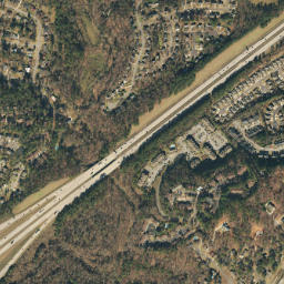 Cedar Crest Alabama High Resolution Satellite Map