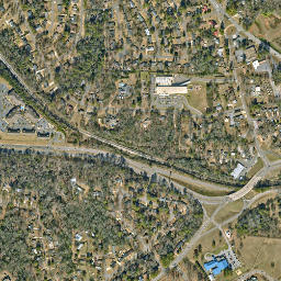 Beech Hills Alabama High Resolution Satellite Map