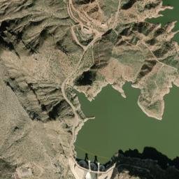 Coolidge Dam Arizona High Resolution Satellite Map