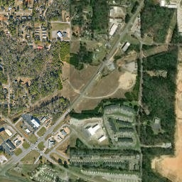 Banks Villa East Alabama High Resolution Satellite Map
