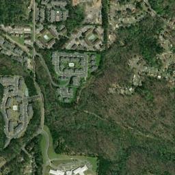Whispering Hills Alabama High Resolution Satellite Map