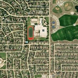 1535 Rivercrest Blvd Allen TX 75002 High Resolution Satellite Map