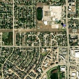 Carrollton, Texas High Resolution Satellite Map
