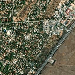 Rosh Pinna map(satellite map)