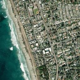 Del Mar Heights California High Resolution Satellite Map