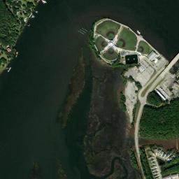 Satellite view of Dunes West Golf Club