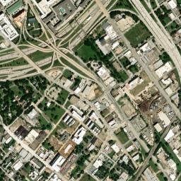 1601 South Harwood Street Dallas TX High Resolution Satellite Map