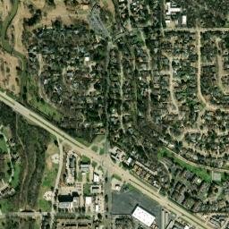 4006-4020 Woodland Park Boulevard Arlington TX High Resolution Satellite Map