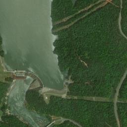 Cherokee Bluffs Alabama High Resolution Satellite Map