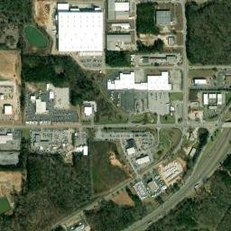 Crooked Creek Alabama High Resolution Satellite Map
