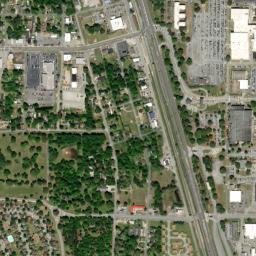 126-198 South 3rd Street Warner Robins High Resolution Satellite Map