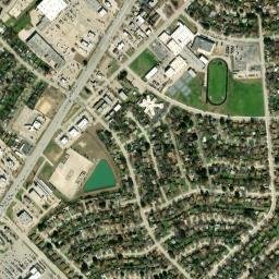 124 Northwest Summercrest Boulevard, Burleson, TX High Resolution Satellite Map