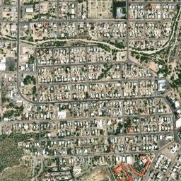 Gibson Arizona High Resolution Satellite Map