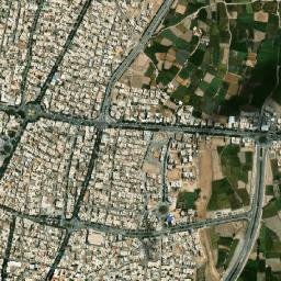Mobarakeh map(satellite map)