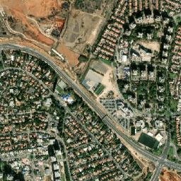 Yehud-Monosson map(satellite map)