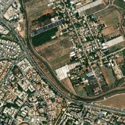 Yavné map(satellite map)