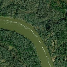 Coffeeville Landing Alabama High Resolution Satellite Map