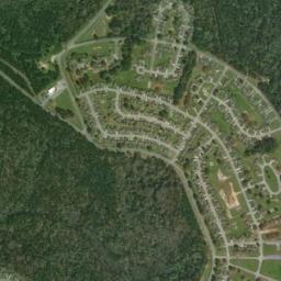 Bowden Terrace Alabama High Resolution Satellite Map