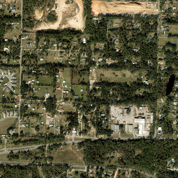 Beulah Florida High Resolution Satellite Map