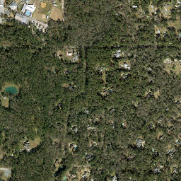 Oak Knoll Estates Florida High Resolution Satellite Map