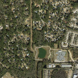 Bridle Path Acres Florida High Resolution Satellite Map