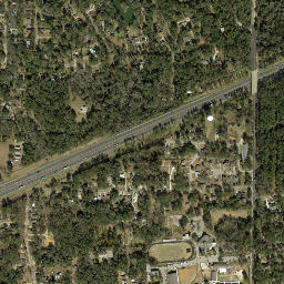Macon Florida High Resolution Satellite Map