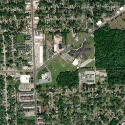 Baton Rouge, Louisiana High Resolution Satellite Map