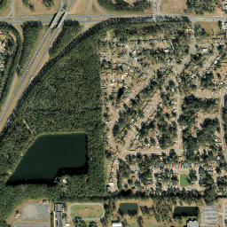 Biscayne Village Florida High Resolution Satellite Map